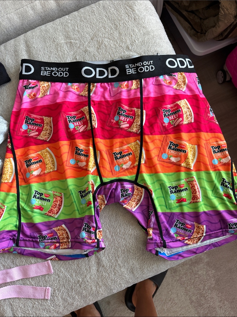 Men’s Ramen Print Boxer Briefs - Multicolor
